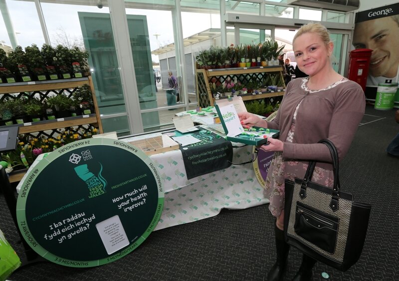 Vicky Bishop picked up a Fresh Start pack for her friend at ASDA Morriston - web